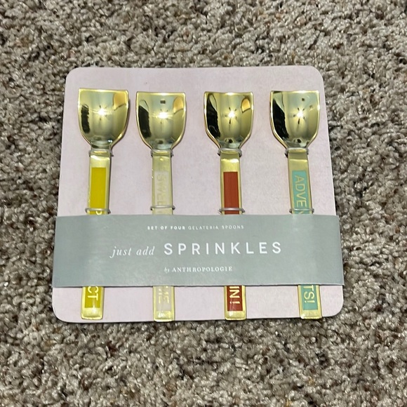 Anthropologie Set of Four Gelateria Spoons - Picture 1 of 1